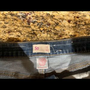 Girls size 10 denim shorts